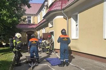 Ликвидация условного пожара прошла успешно